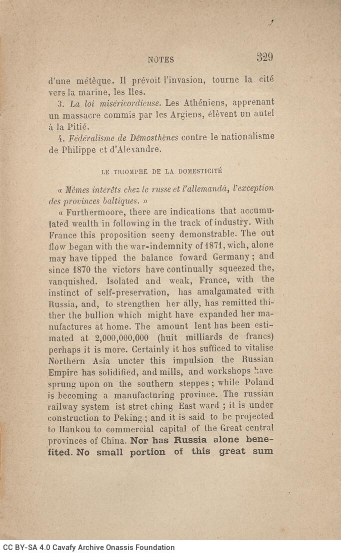 19 x 12 cm; 8 s.p. + 334 p. + 2 s.p., motto on the front cover, l. 1 bookplate CPC on recto, l. 2 half-title page on recto an